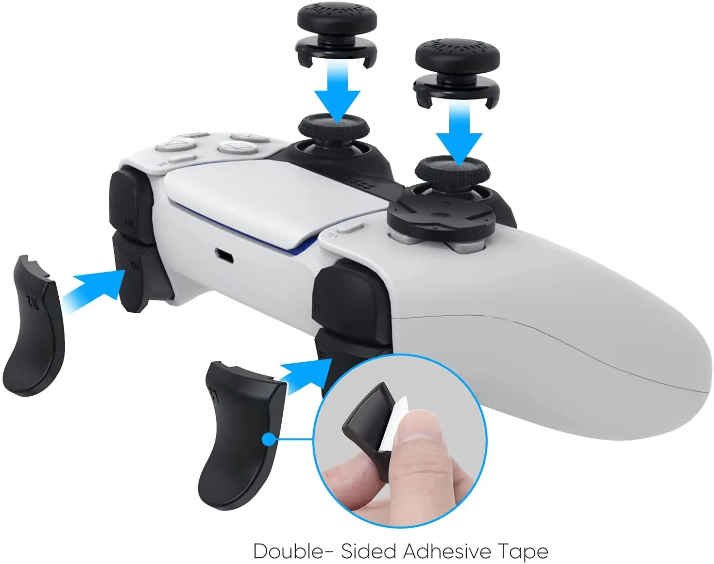 PS5 Accessory Kit Set - Compatible with DualSense Controller