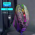 Bluetooth RGB 2.4G Wireless Dual-Mode Gaming Mouse 6 Buttons Silent