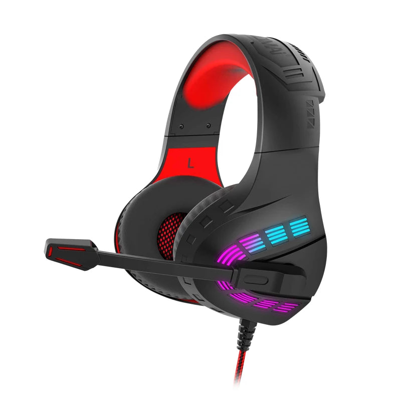 LED G4 Wired Gaming Headphones With Noise-cancelling Microphone Surround Sound 3.5mm
