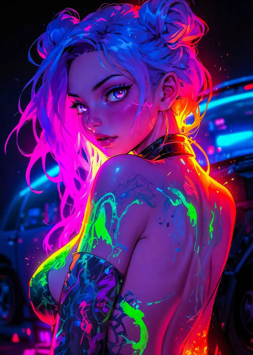 Retro Sexy Anime Wall Art