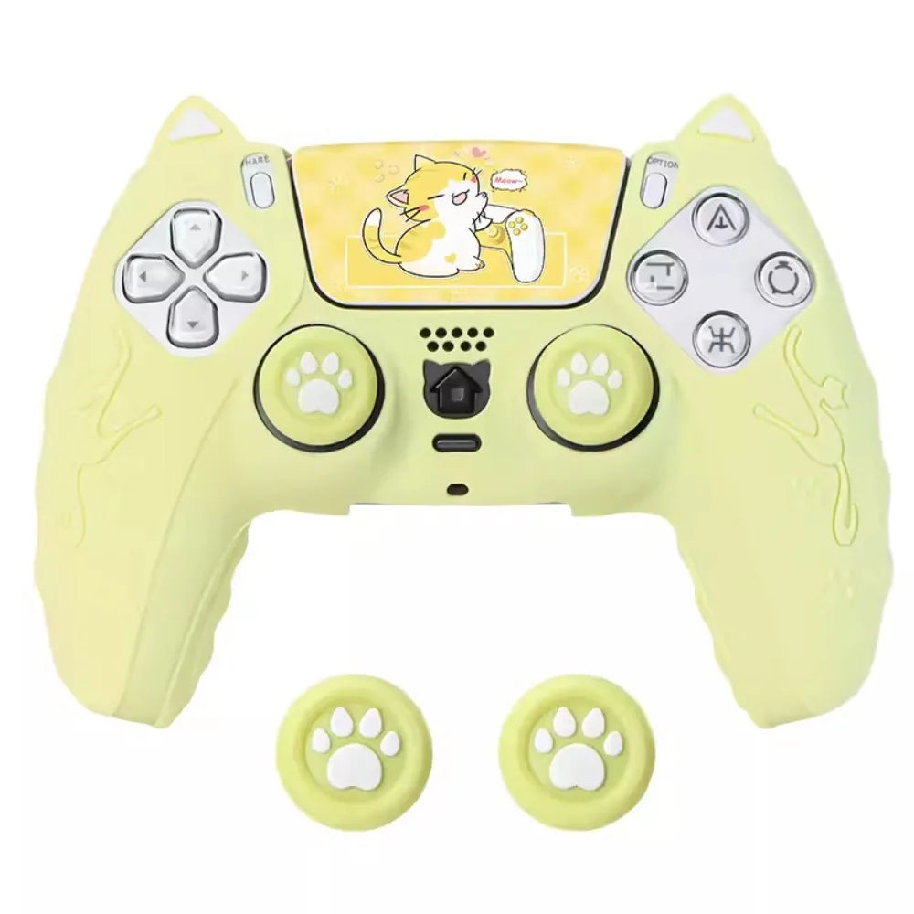 PS5 Kitty GamePad Rubber Case Protector