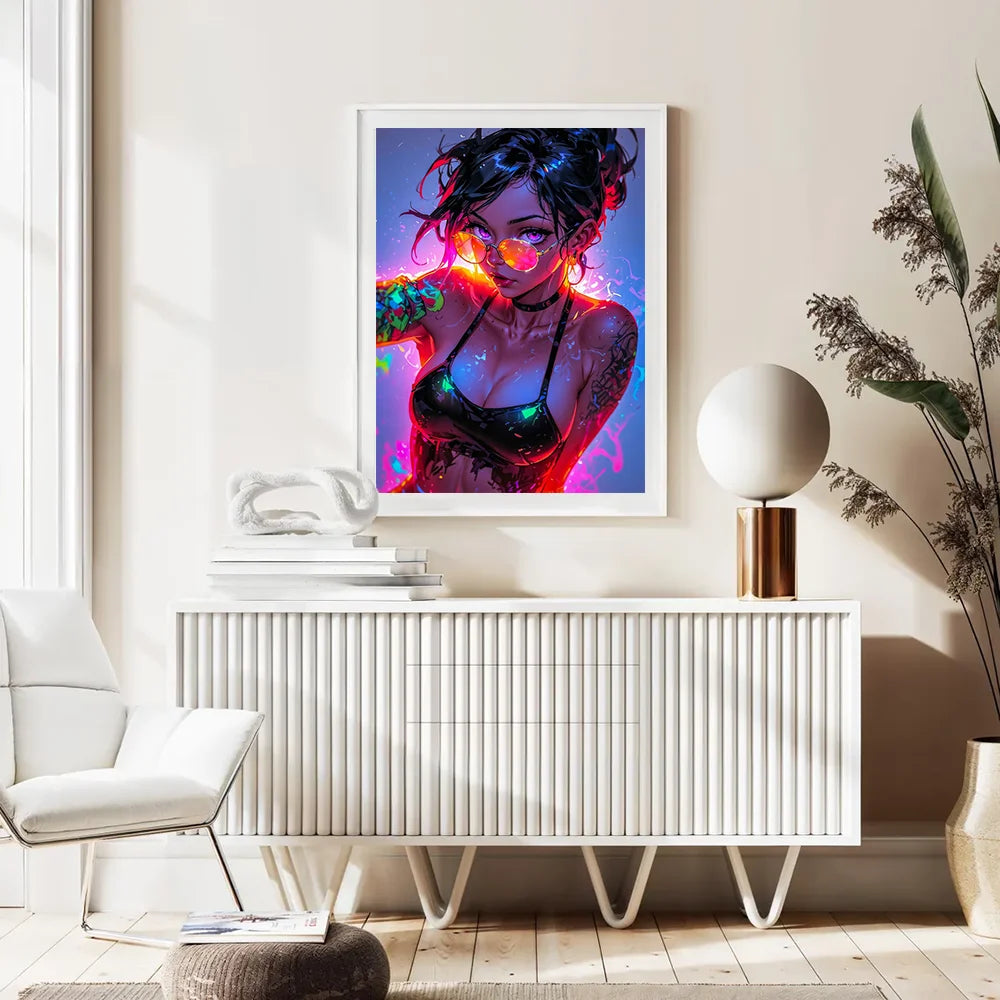 Retro Sexy Anime Wall Art