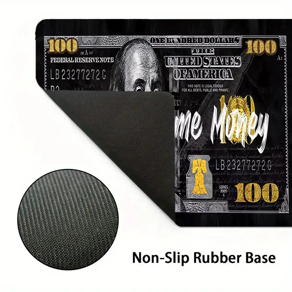 US Dollar Mouse Pad Non-slip w/ Seamed Edge