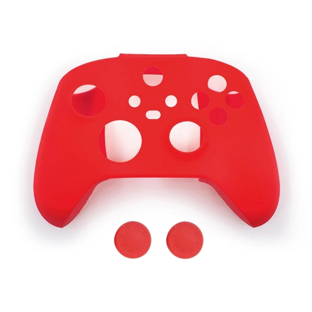 Anti-slip Protective Cover Case For XBOX Series X/S Gamepad W/ Thumb Stick Grip Cap