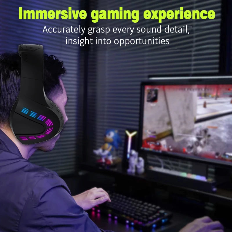 LED G4 Wired Gaming Headphones With Noise-cancelling Microphone Surround Sound 3.5mm
