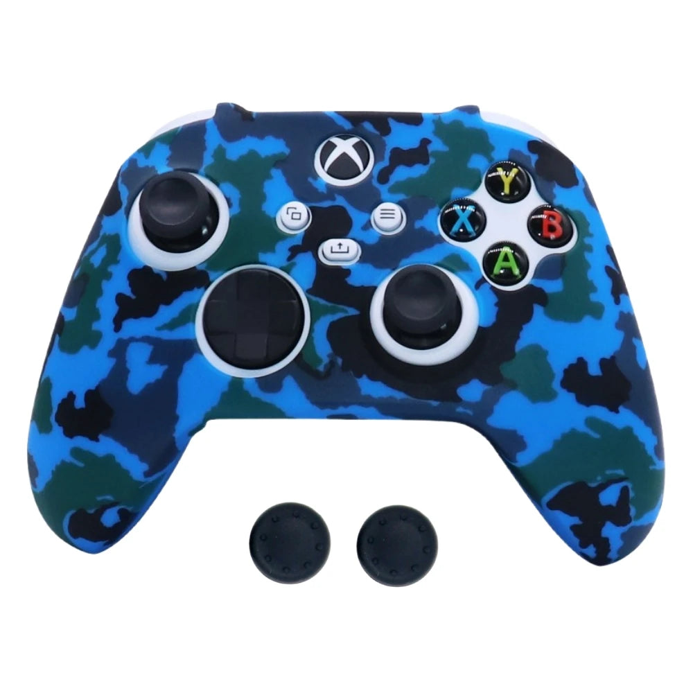 Anti-slip Protective Cover Case For XBOX Series X/S Gamepad W/ Thumb Stick Grip Cap