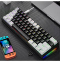 Mini Gaming Mechanical Keyboard 61 Keys RGB Hotswap Type-C Wired