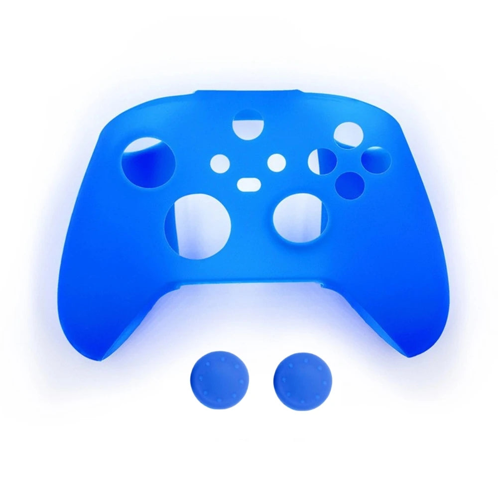 Anti-slip Protective Cover Case For XBOX Series X/S Gamepad W/ Thumb Stick Grip Cap