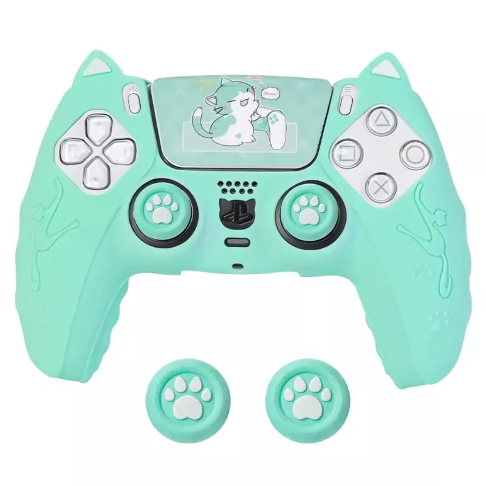 PS5 Kitty GamePad Rubber Case Protector