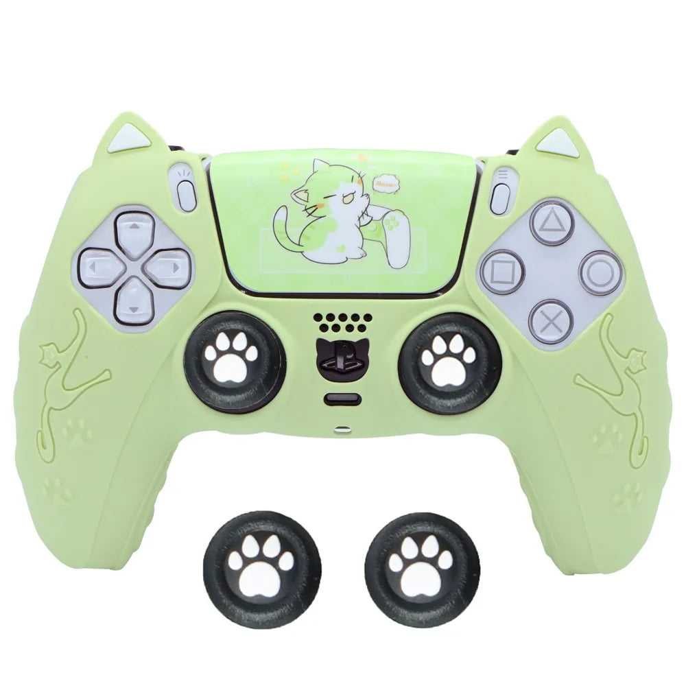 PS5 Kitty GamePad Rubber Case Protector