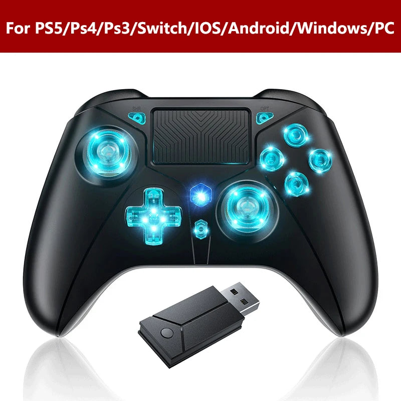 Gamepad For PS5 Console - Dual Vibration - Hall Effect - Turbo Touchpad