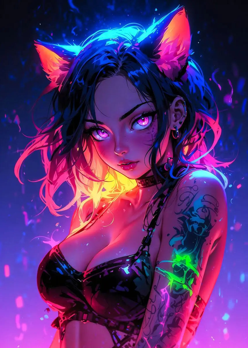 Retro Sexy Anime Wall Art