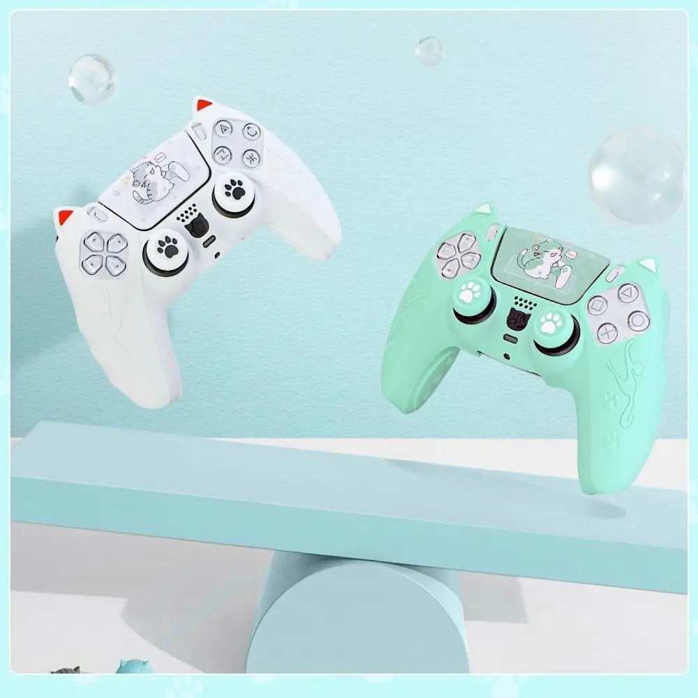 PS5 Kitty GamePad Rubber Case Protector