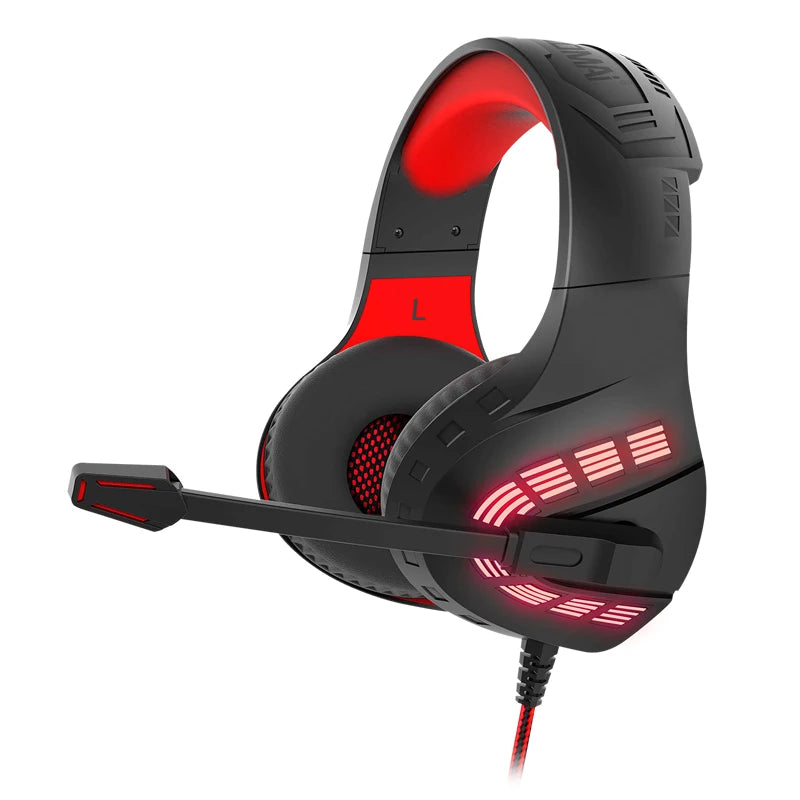 LED G4 Wired Gaming Headphones With Noise-cancelling Microphone Surround Sound 3.5mm