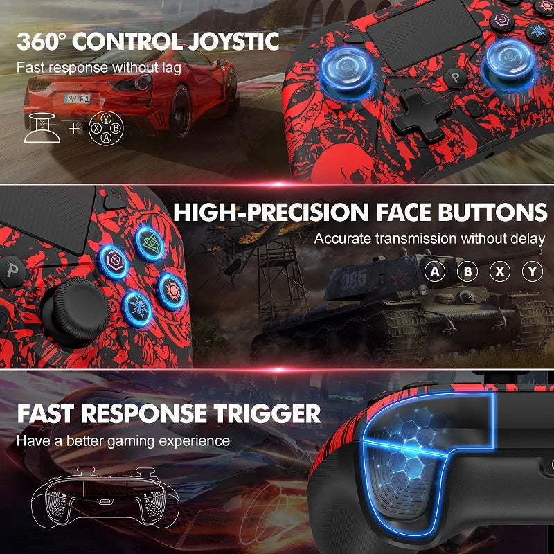 Gamepad For PS5 Console - Dual Vibration - Hall Effect - Turbo Touchpad